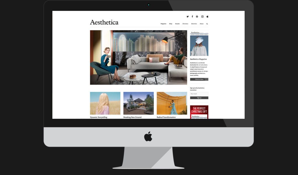 Aesthetica - WordPress maintenance UK