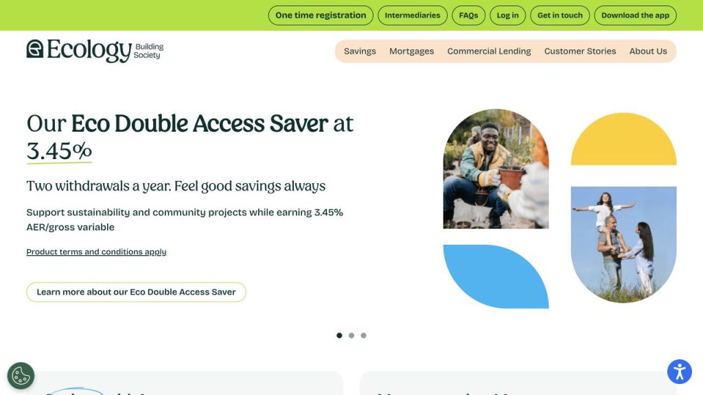 Ecology Building Society website preview