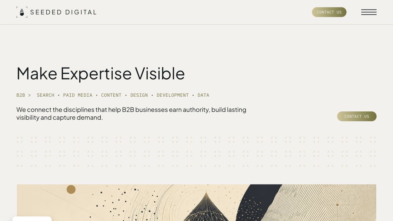 Seeded Digital website preview